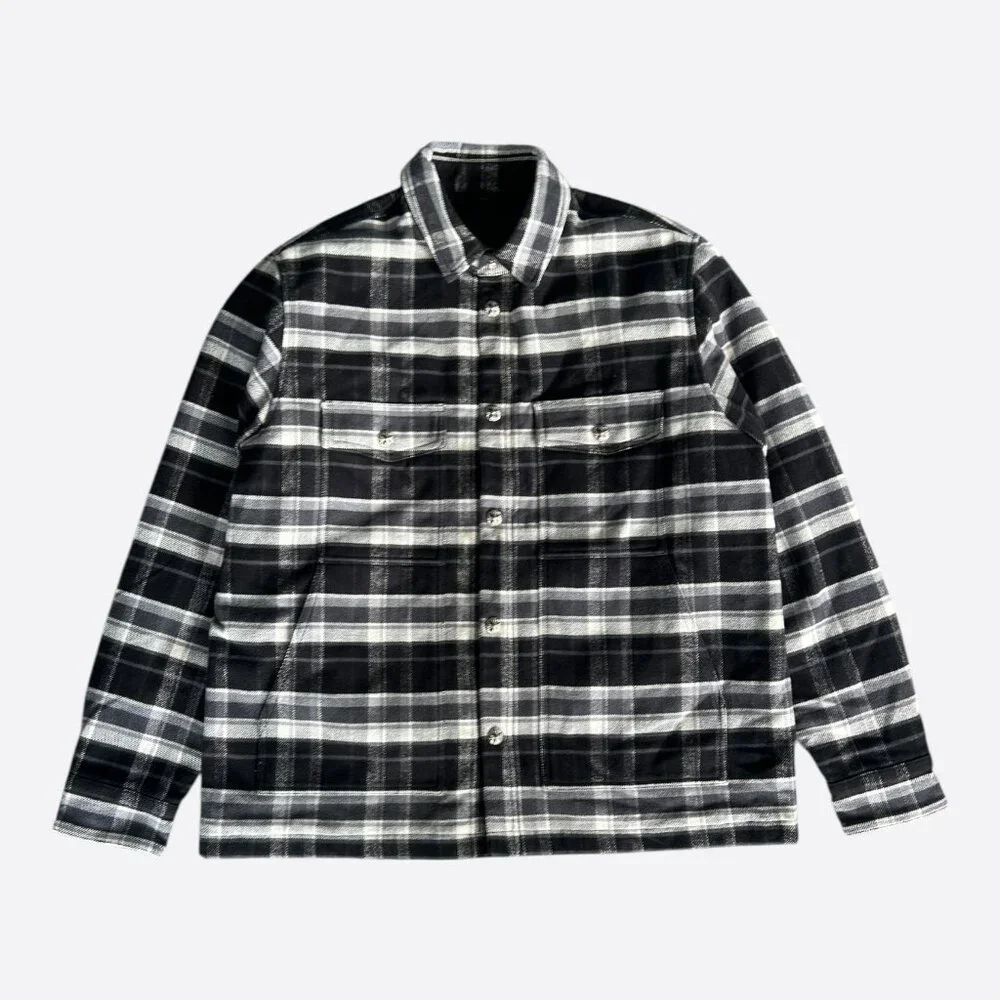 Chrome Hearts Black & Grey Plaid Jacket - Picture 1 of 6
